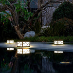 Landscape Line Silhouette Solar Outdoor Waterproof Led Garden Lawn Light