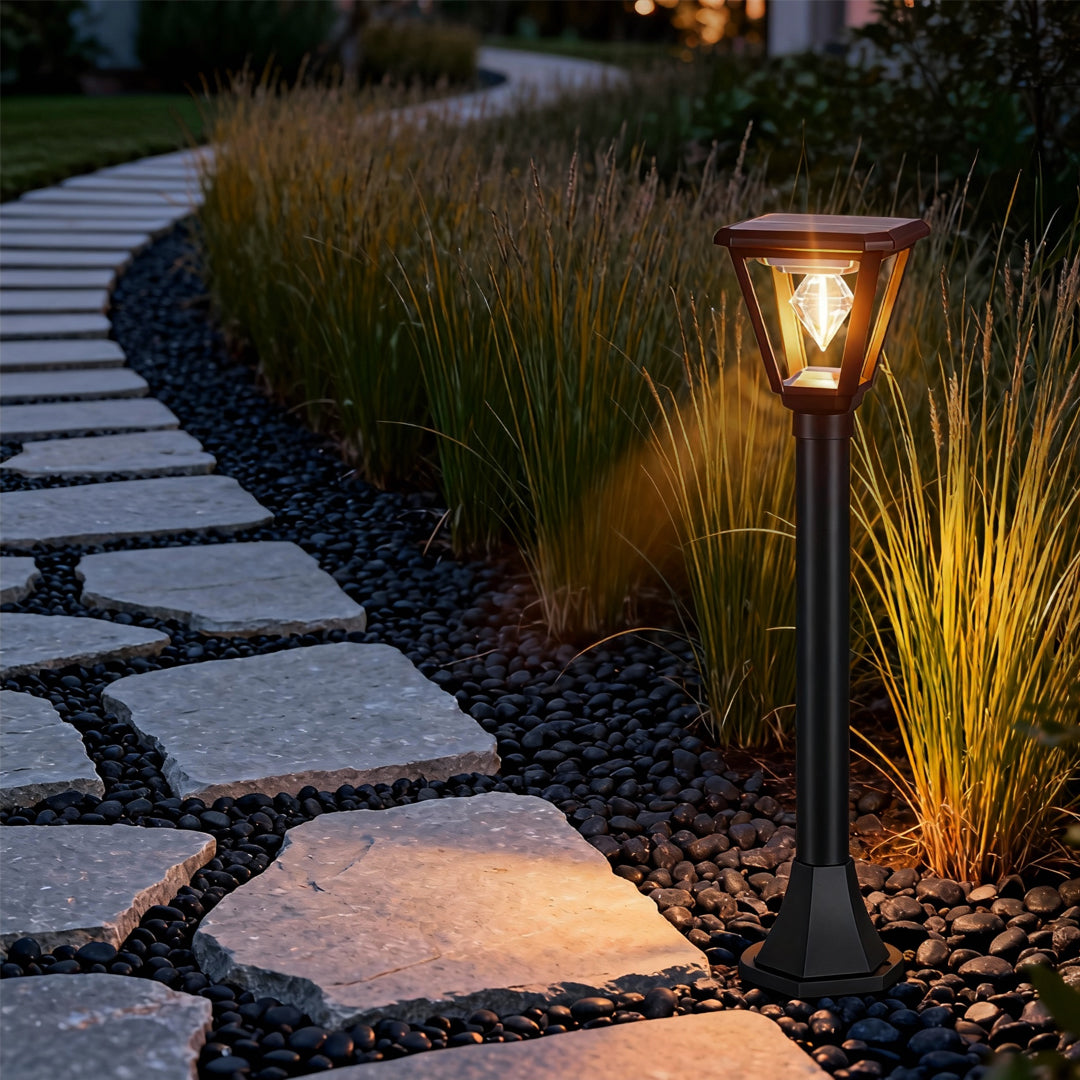 LED Post Cap Light – Waterproof Outdoor Pillar Lamp in Black