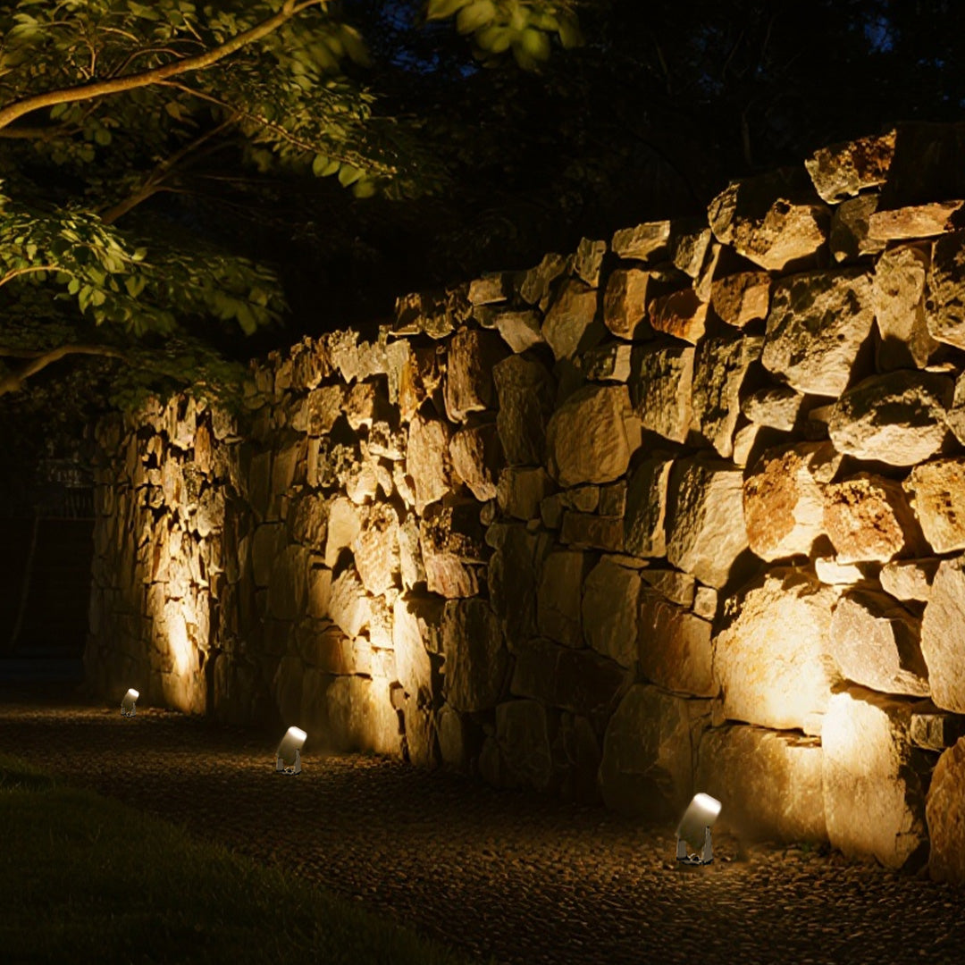 Stainless Steel Landscape Spotlights – Waterproof LED Stake Lights for Modern Gardens