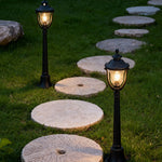 Aurelia Bollard Garden Light in Coffee Aluminum with Clear Glass