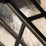 Outdoor Ceiling Lantern in Cast Aluminum with Clear Glass Shade