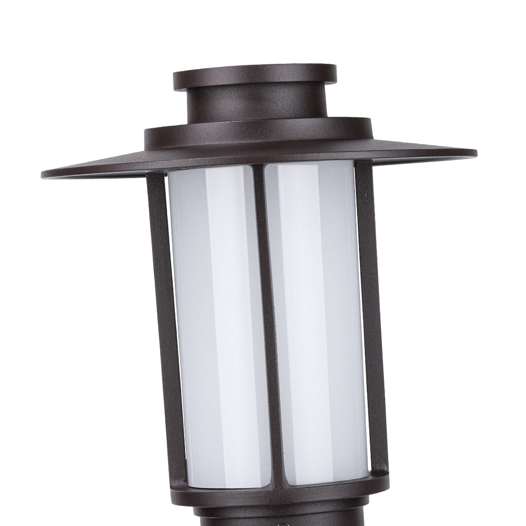 Minimalist Outdoor Bollard Light with E27 LED Bulb for Pathway and Garden
