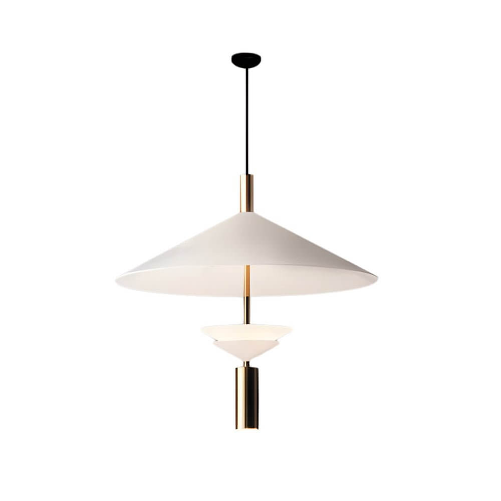 Laos Modern LED Pendant Light with Spotlight in Iron
