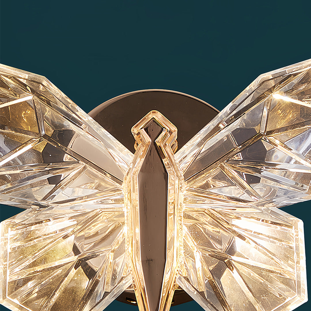 Butterfly Wall Sconce – Modern Gold LED Art Deco Lighting