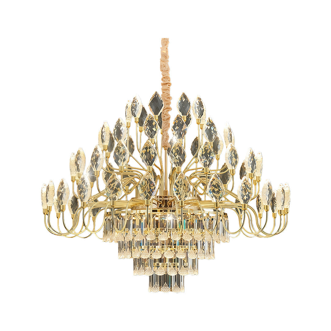 Lumière Cristal LED Chandelier in Gold French Style