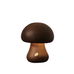 Aurora Wooden Mushroom Table Lamp with Touch Dimming
