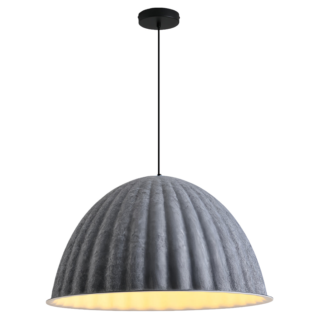 Nordic Pumpkin Felt Pendant Light with Acoustic Design