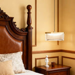Modern Minimalist Gold Metal Pendant Light with Crystal Accent