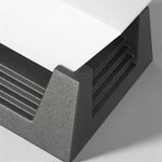 Modern Outdoor Pillar Light in Black Stainless Steel with Warm White LED