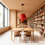 Acoustic PET Felt Pendant Light with Iron Frame, Modern Minimalist Ceiling Lamp