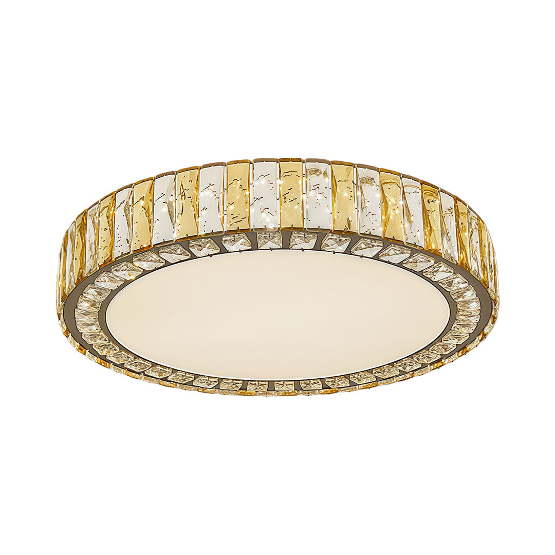 Lumière Cristal LED Flush Mount Ceiling Light in Chrome