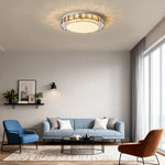 Lumina Crystal Flush Mount Ceiling Light in Chrome