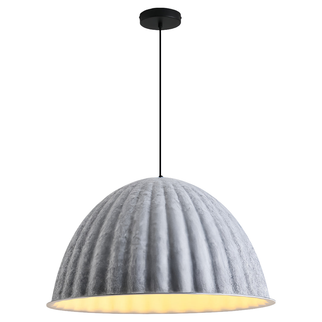 Nordic Pumpkin Felt Pendant Light with Acoustic Design