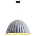 Nordic Pumpkin Felt Pendant Light with Acoustic Design