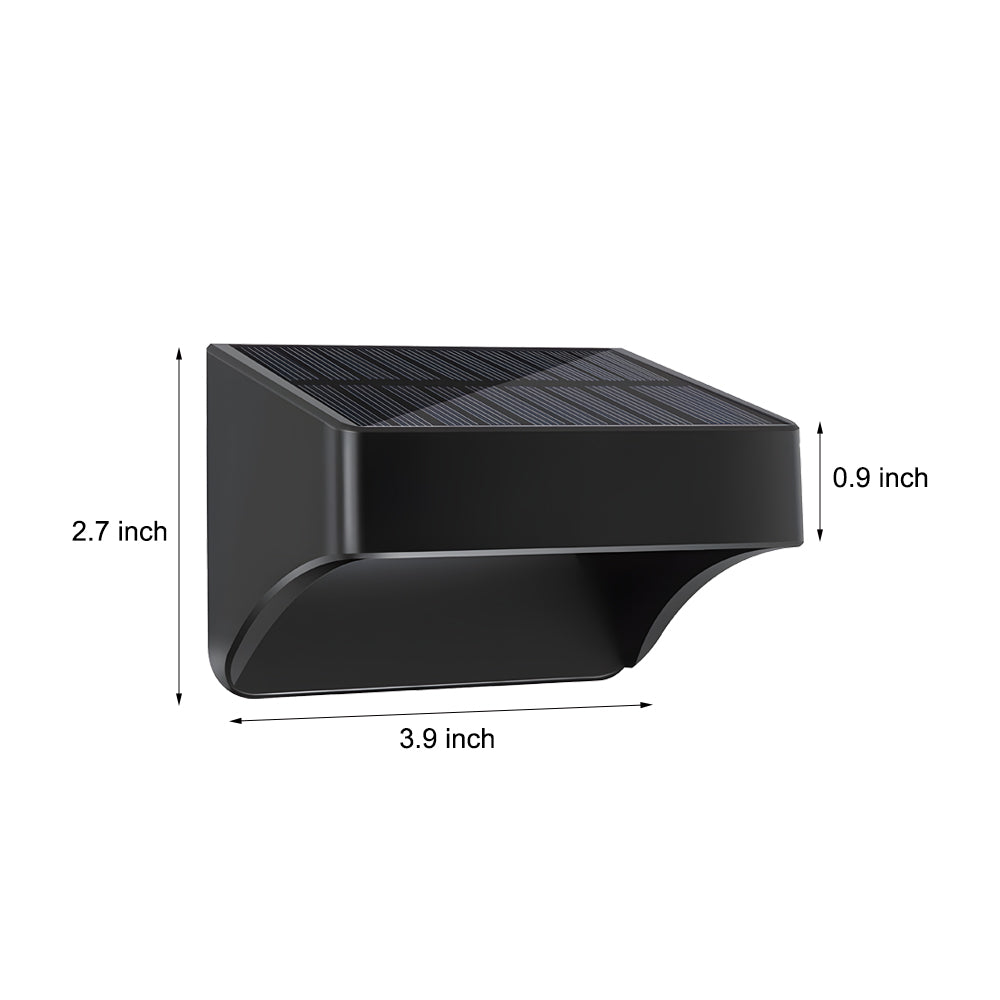 Minimalist Solar Outdoor Wall Sconce with Dusk-to-Dawn Sensor