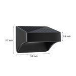 Minimalist Solar Outdoor Wall Sconce with Dusk-to-Dawn Sensor