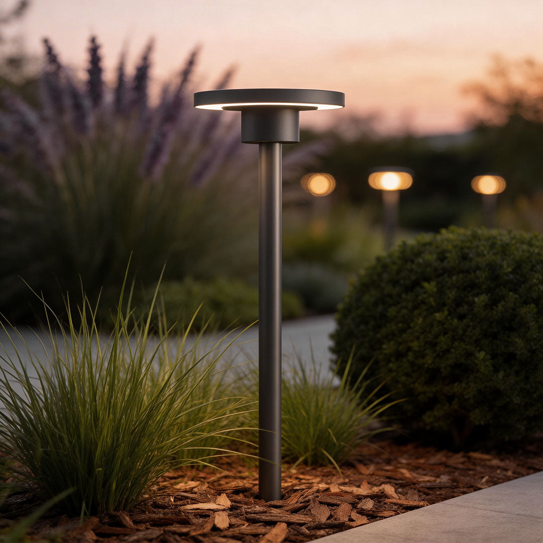 Modern LED Bollard Path Lights for Outdoor Landscape Illumination