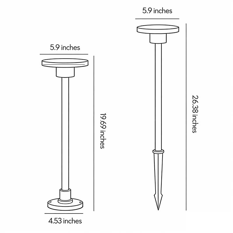 Modern LED Bollard Path Lights for Outdoor Landscape Illumination