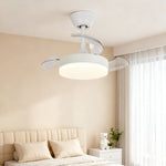 Aura Minimalist LED Ceiling Fan with Dimmable Light and Silent Motor
