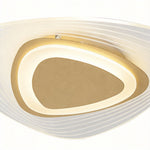 Geometric Triangle LED Ceiling Light in Gold Finish