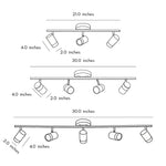 Modern LED Ceiling Track Spotlights, Aluminum Directional Lighting