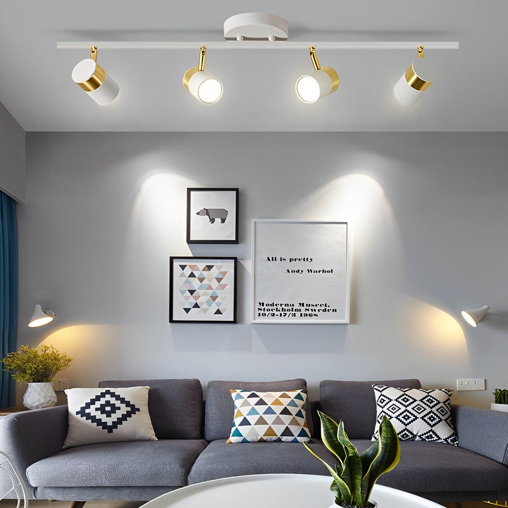 Modern LED Ceiling Track Spotlights, Aluminum Directional Lighting
