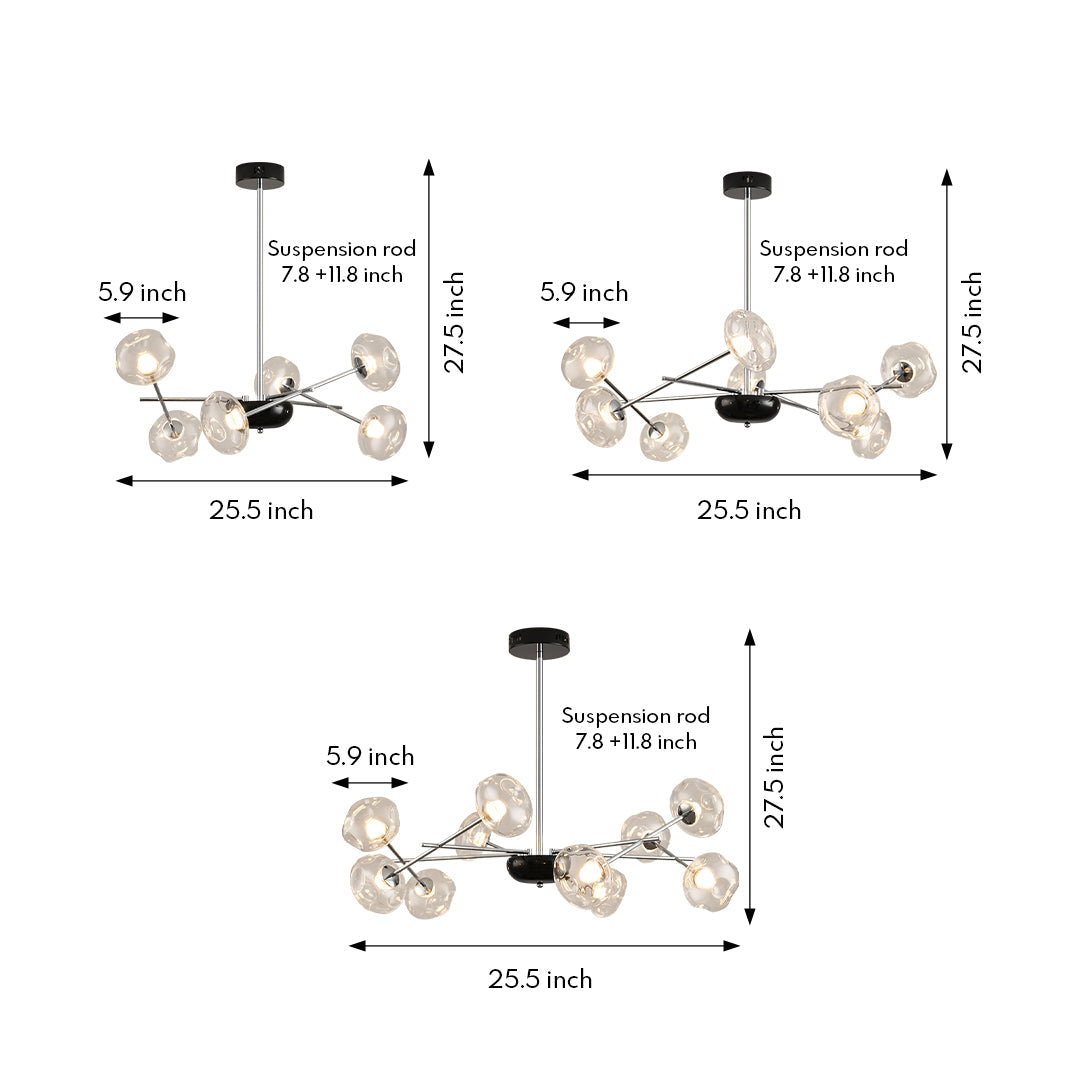Magic Bean LED Chandelier – Modern Minimalist Pendant Light
