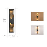 Mountain Scenery LED Wall Sconce – Waterproof Outdoor Lighting in Black