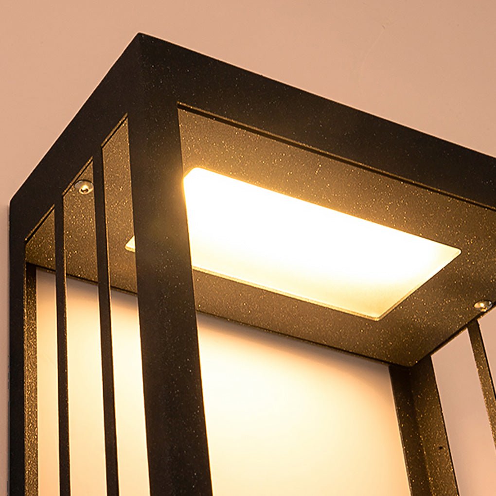 Mountain Scenery LED Wall Sconce – Waterproof Outdoor Lighting in Black