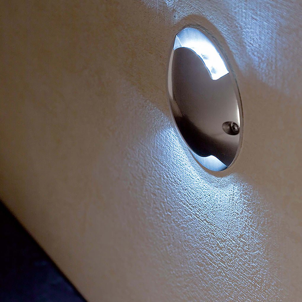 Round Dc12V Modern Recessed Led Step Lights Waterproof Underground Garden Deck Lighting