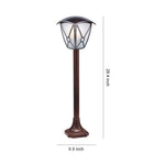 European LED Post Cap Light for Fence and Garden Paths, Matte Black Aluminum