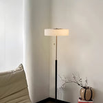Lumière Drum Floor Lamp – LED Standing Light with Frosted Glass Shade
