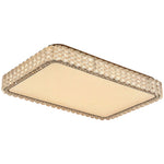 Luxury Crystal LED Flush Mount Ceiling Light in Chrome