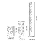 Modern Rectangular LED Bollard Light for Garden Paths & Courtyards