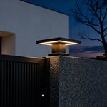 Modern LED Gate Pillar Light – Waterproof Aluminum Post Cap for Outdoor Fence
