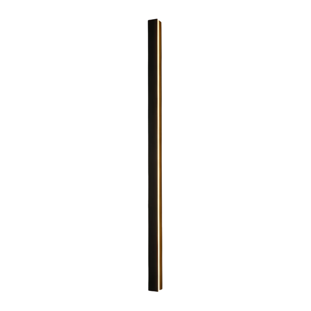 Modern Linear LED Outdoor Wall Light in Black