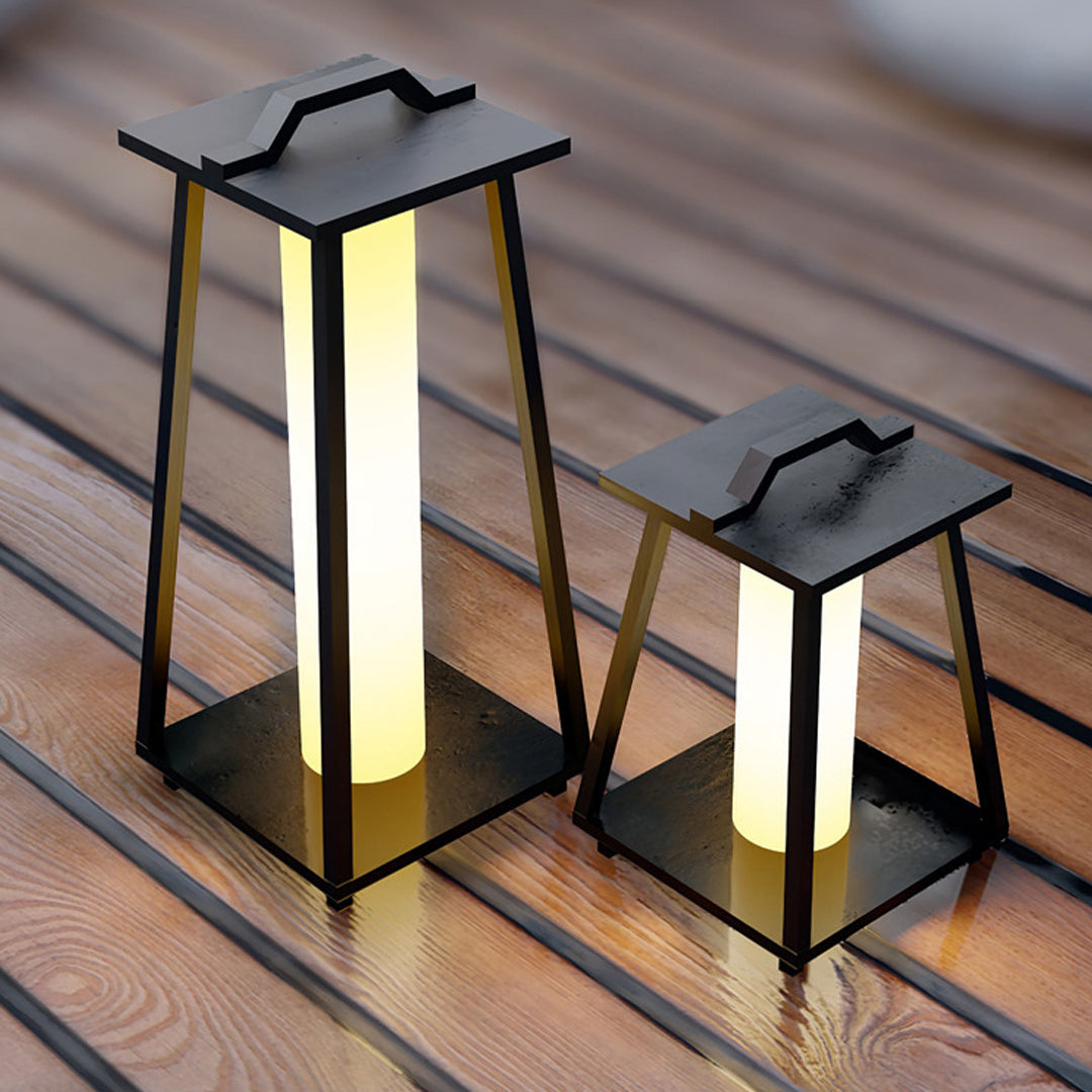 Japanese-Style Wrought Iron LED Landscape Lantern, IP65 Outdoor Garden Light