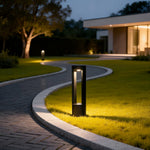 Cylindra LED Bollard Light – Modern Outdoor Landscape Fixture in Black