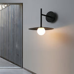 Modern Industrial LED Wall Sconce with Adjustable Arm for Reading