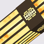 Marble Bollard Light with Striped-Cut Design for Outdoor Paths