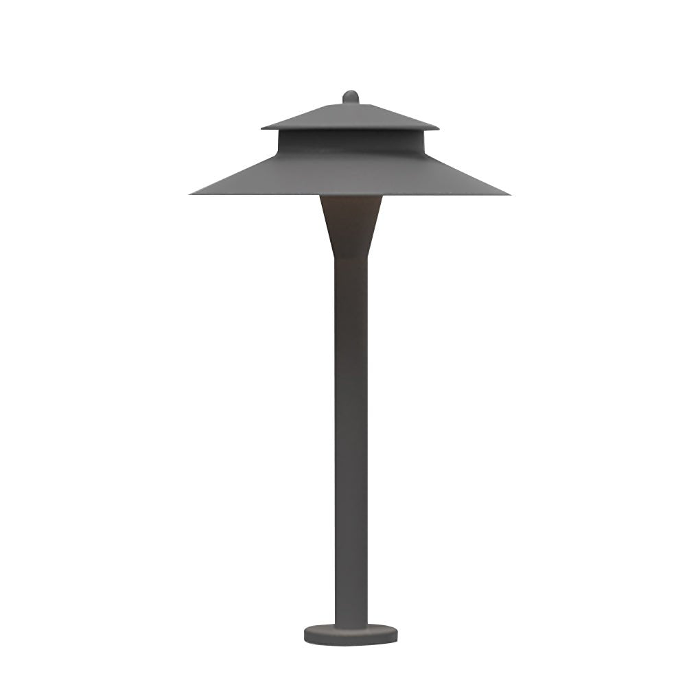 Industrial Hat-Top LED Pathway Light – Weatherproof Aluminum Garden Lamp
