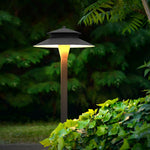 Industrial Hat-Top LED Pathway Light – Weatherproof Aluminum Garden Lamp