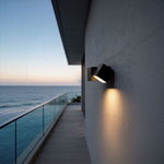 Modern Outdoor Wall Sconce with Warm LED Light in Stainless Steel
