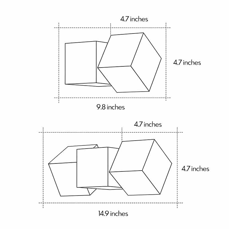 Modern Outdoor Wall Sconce with Warm LED Light in Stainless Steel