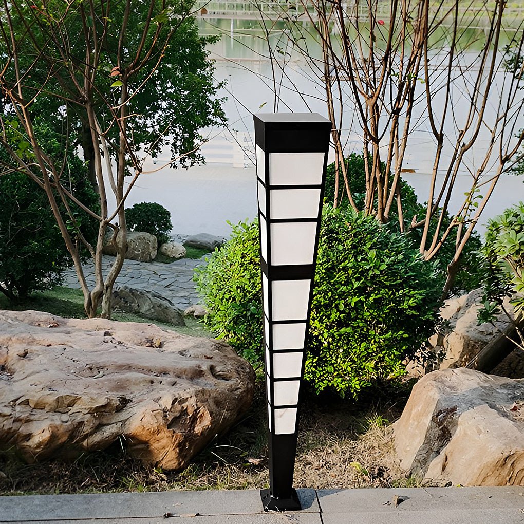 Led Outdoor Post Lights Garden Lights Outside Lights Geometric Shaped Patio Lights
