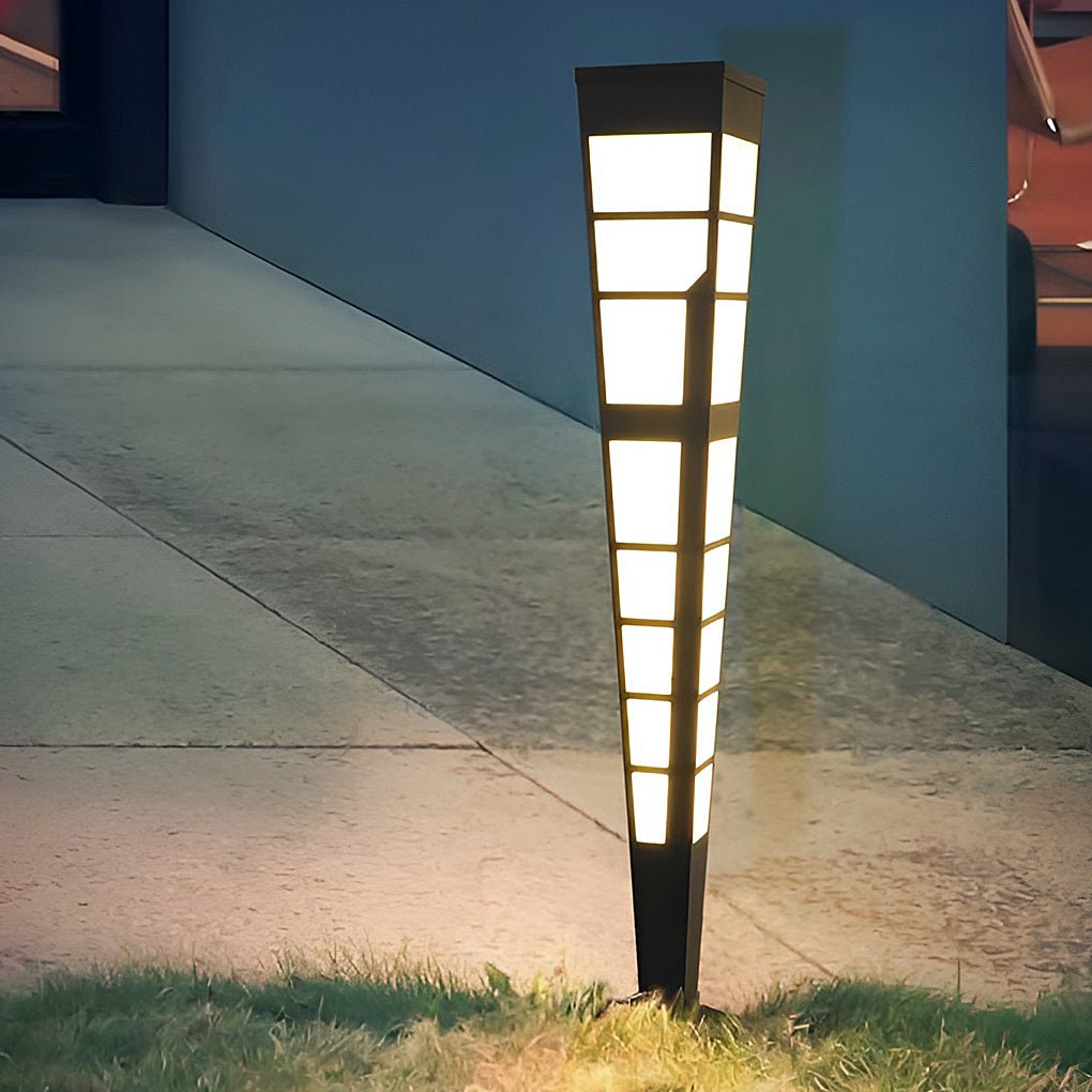 Led Outdoor Post Lights Garden Lights Outside Lights Geometric Shaped Patio Lights