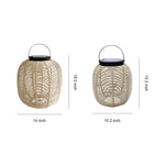 Artisan Solar Wicker Lantern with Warm LED Glow for Outdoor Living