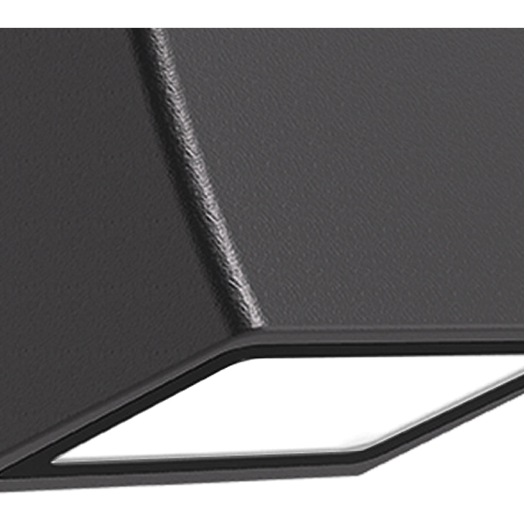 Industrial LED Outdoor Wall Sconce with Warm Glow, Black Aluminum