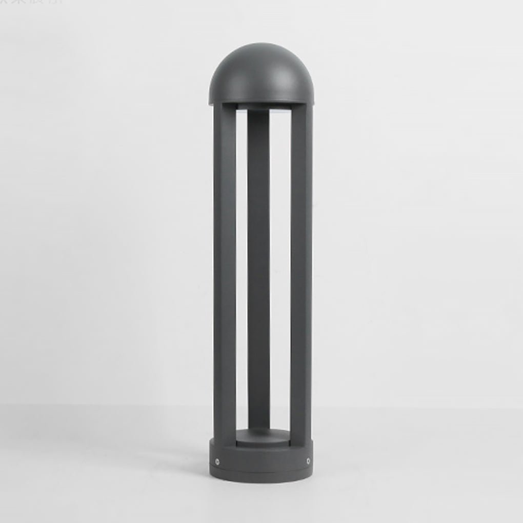 LED Outdoor Lawn Light with Decorative Columns, Warm White 3000K, IP54 Waterproof