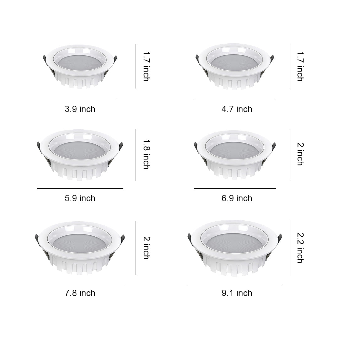 Lumina Recessed LED Downlight — Anti-Glare Flush Mount for Modern Interiors